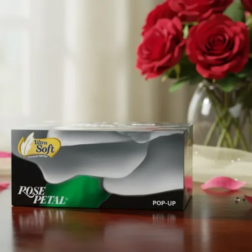 rose petal tissue paper pop up 150x2ply - Product Image