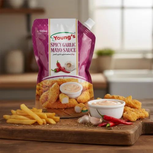 Young’s Spicy Garlic Mayo Sauce 500ml - Product Image